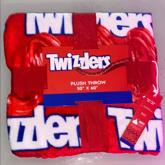 Twizzlers Red Plush Throw Blanket - Picture 1 of 2